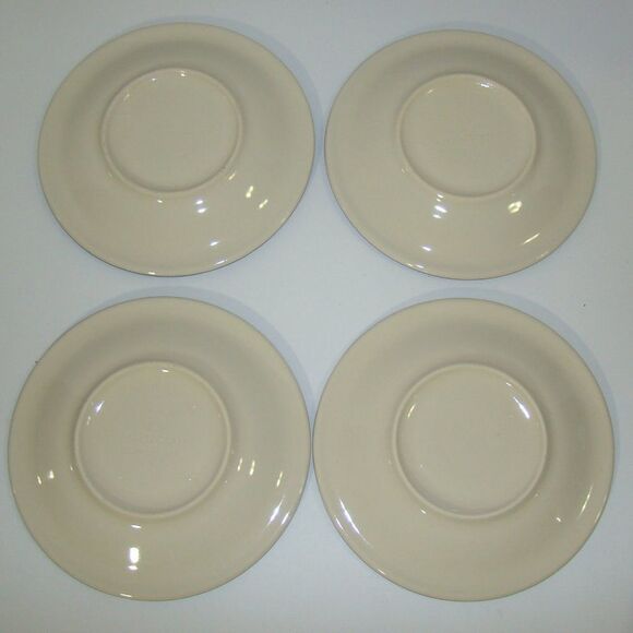 4 Sets Pfaltzgraff Stoneware Ocean Breeze Flat Cup & Saucer - Picture 7 of 8